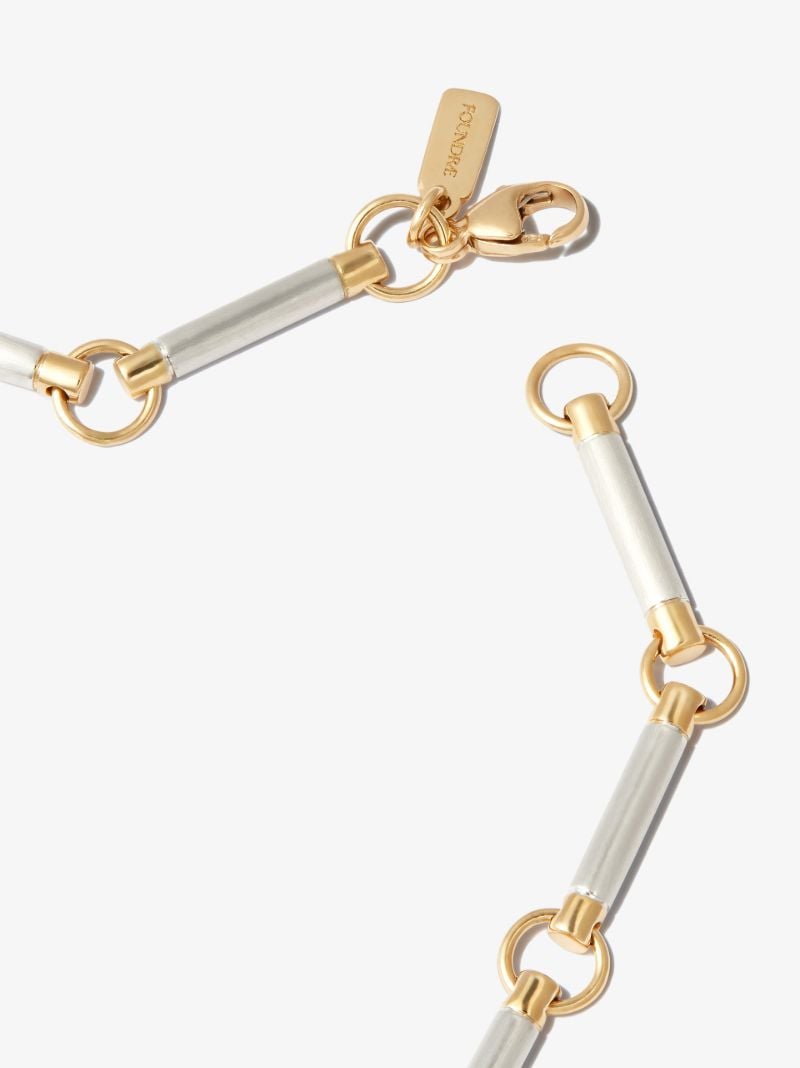 18k Yellow Gold Wholeness Element Chain Diamond Necklace