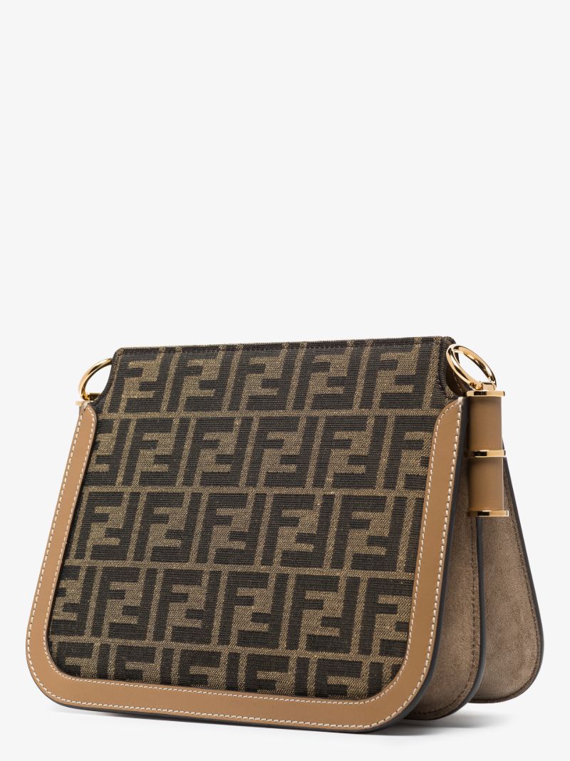 Brown Touch Ff Logo Shoulder Bag