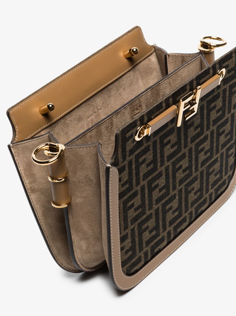 Brown Touch Ff Logo Shoulder Bag