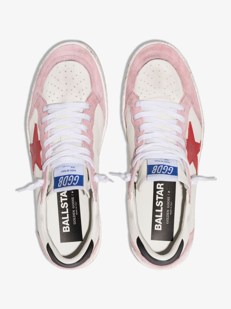 White Ball Star Leather Sneakers