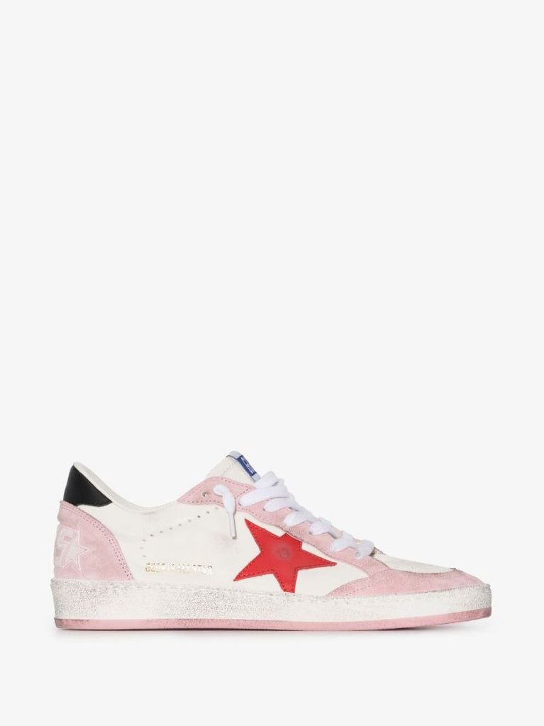 White Ball Star Leather Sneakers
