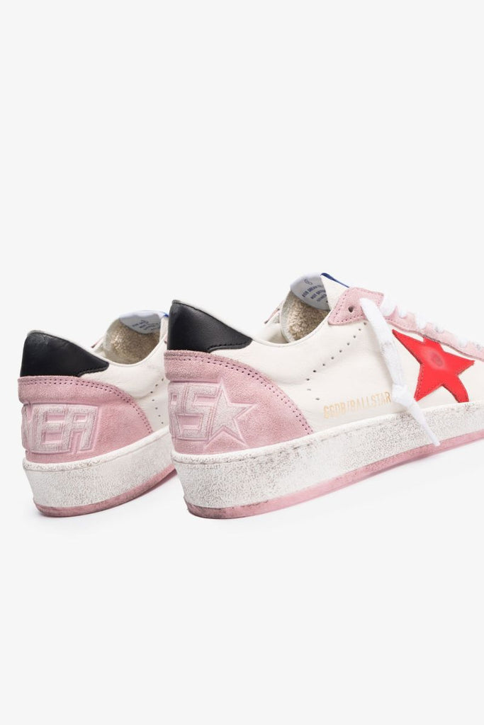 White Ball Star Leather Sneakers