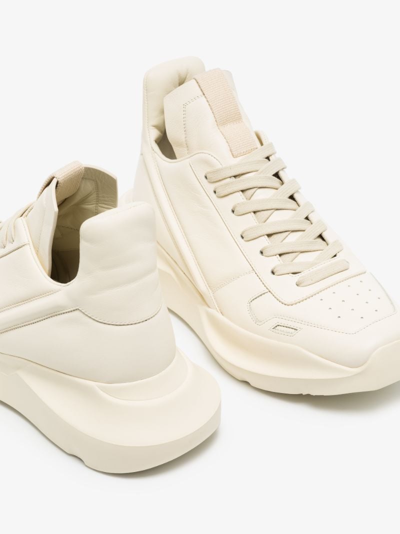 Neutral Fogachine Geth Leather Sneakers