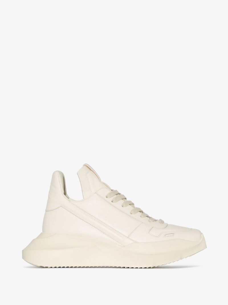 Neutral Fogachine Geth Leather Sneakers