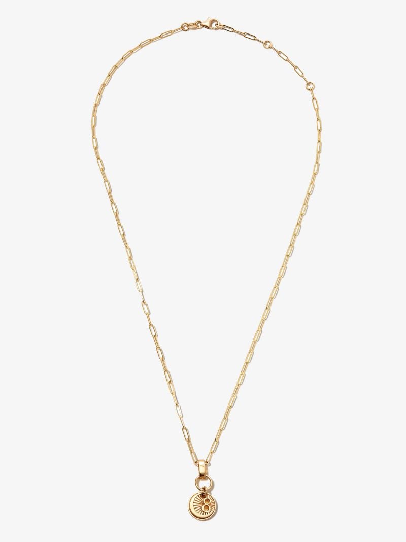18k Yellow Gold Karma Extended Clip Chain Necklace