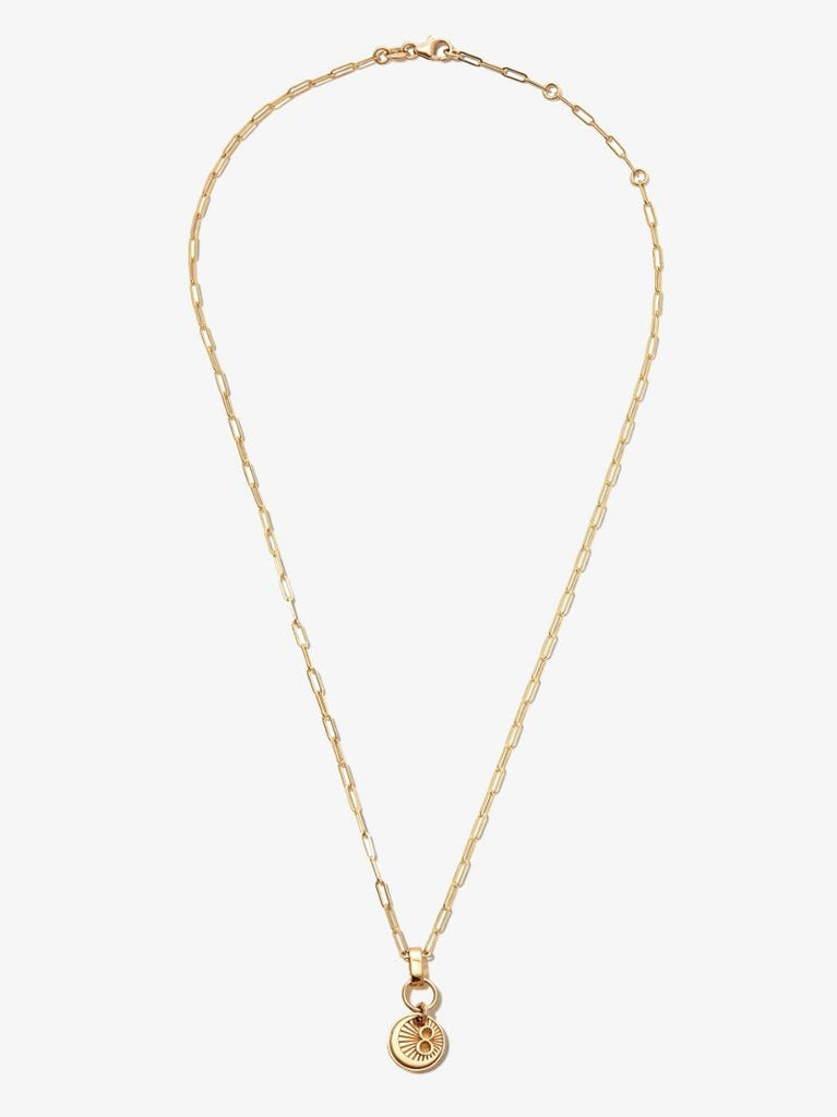 18k Yellow Gold Karma Extended Clip Chain Necklace
