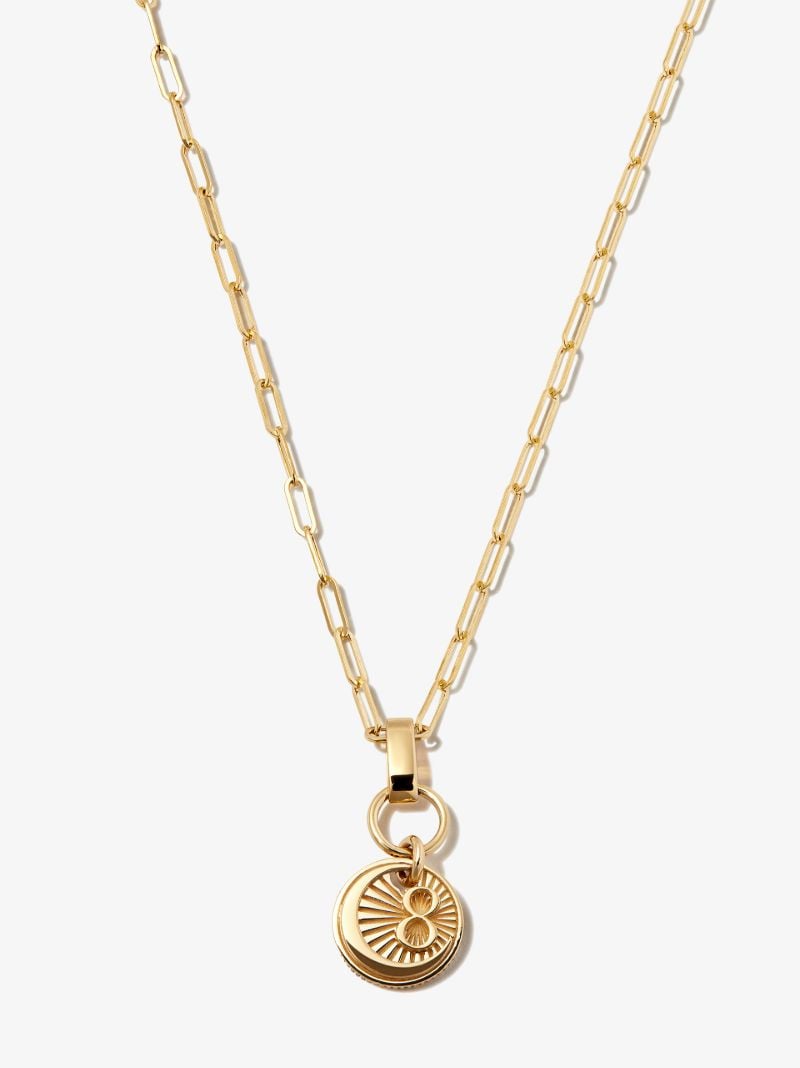 18k Yellow Gold Karma Extended Clip Chain Necklace