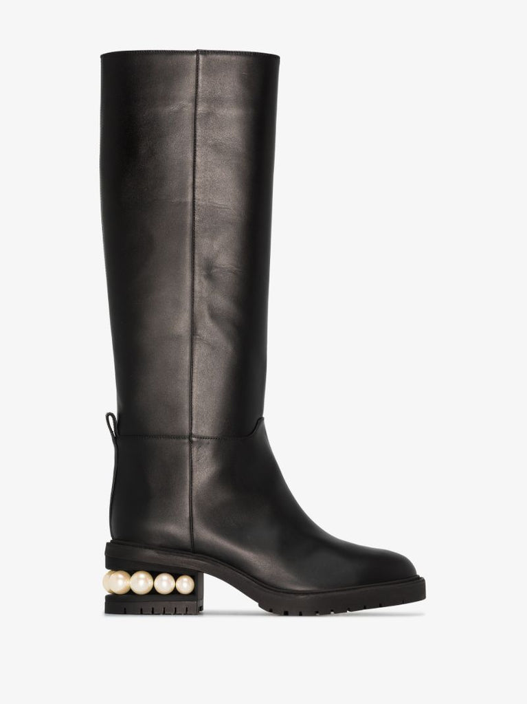 Black Casati 35 Knee-high Leather Boots