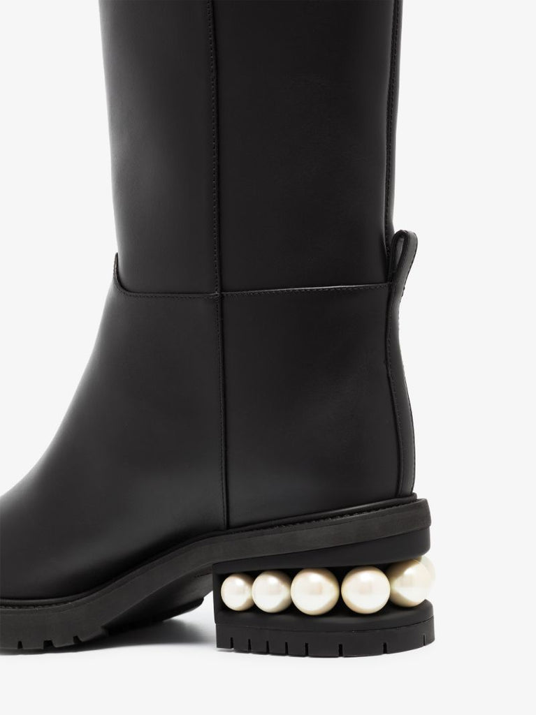 Black Casati 35 Knee-high Leather Boots