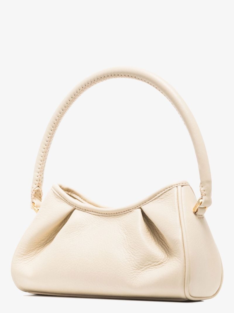 Neutral Dimple Small Leather Shoulder Bag