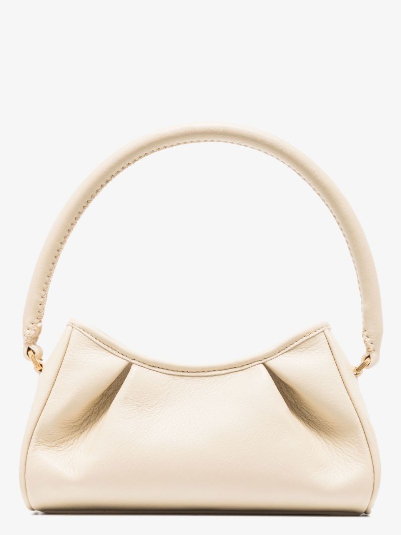 Neutral Dimple Small Leather Shoulder Bag