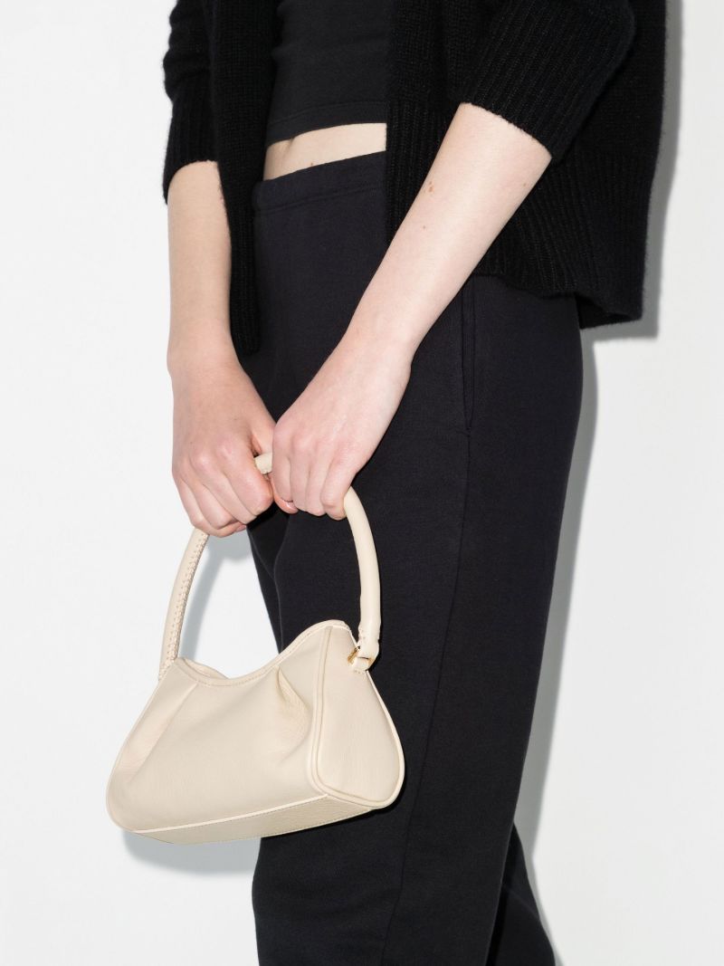 Neutral Dimple Small Leather Shoulder Bag