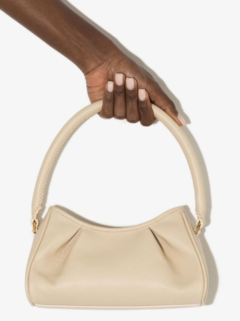 Neutral Dimple Small Leather Shoulder Bag