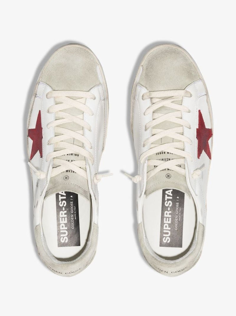 White Super-star Leather Sneakers