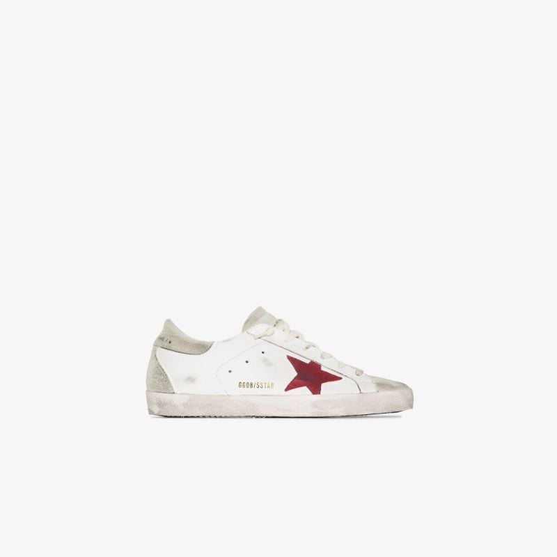 White Super-star Leather Sneakers