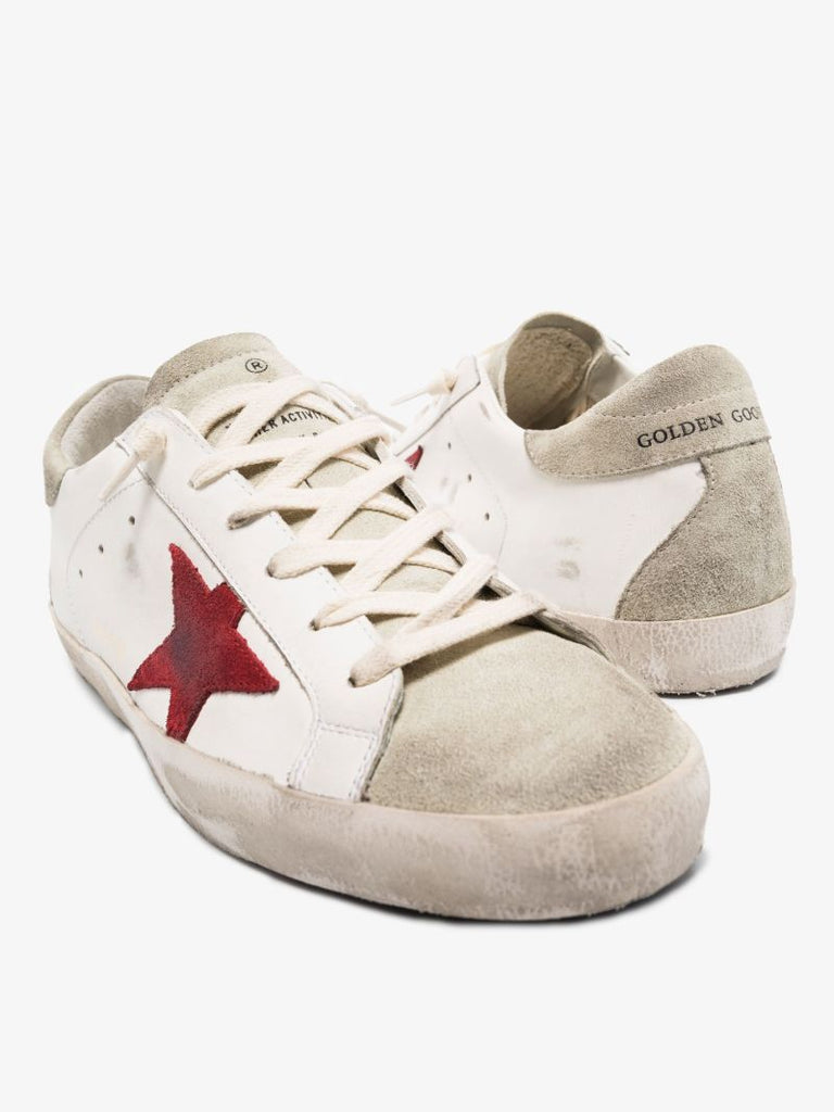 White Super-star Leather Sneakers