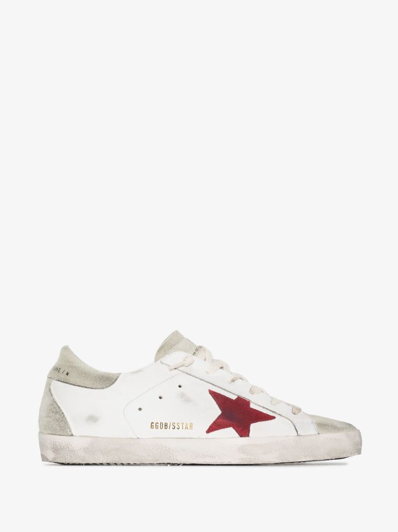 White Super-star Leather Sneakers