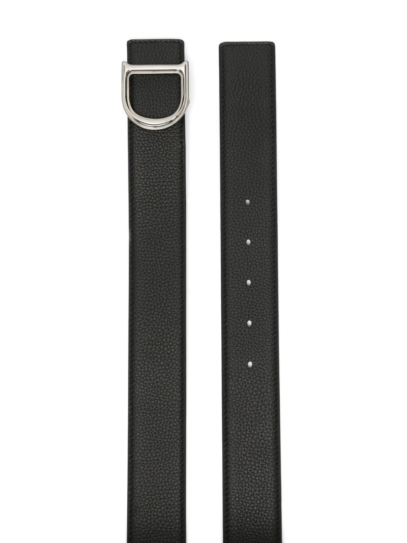 Black Reversible Leather Belt