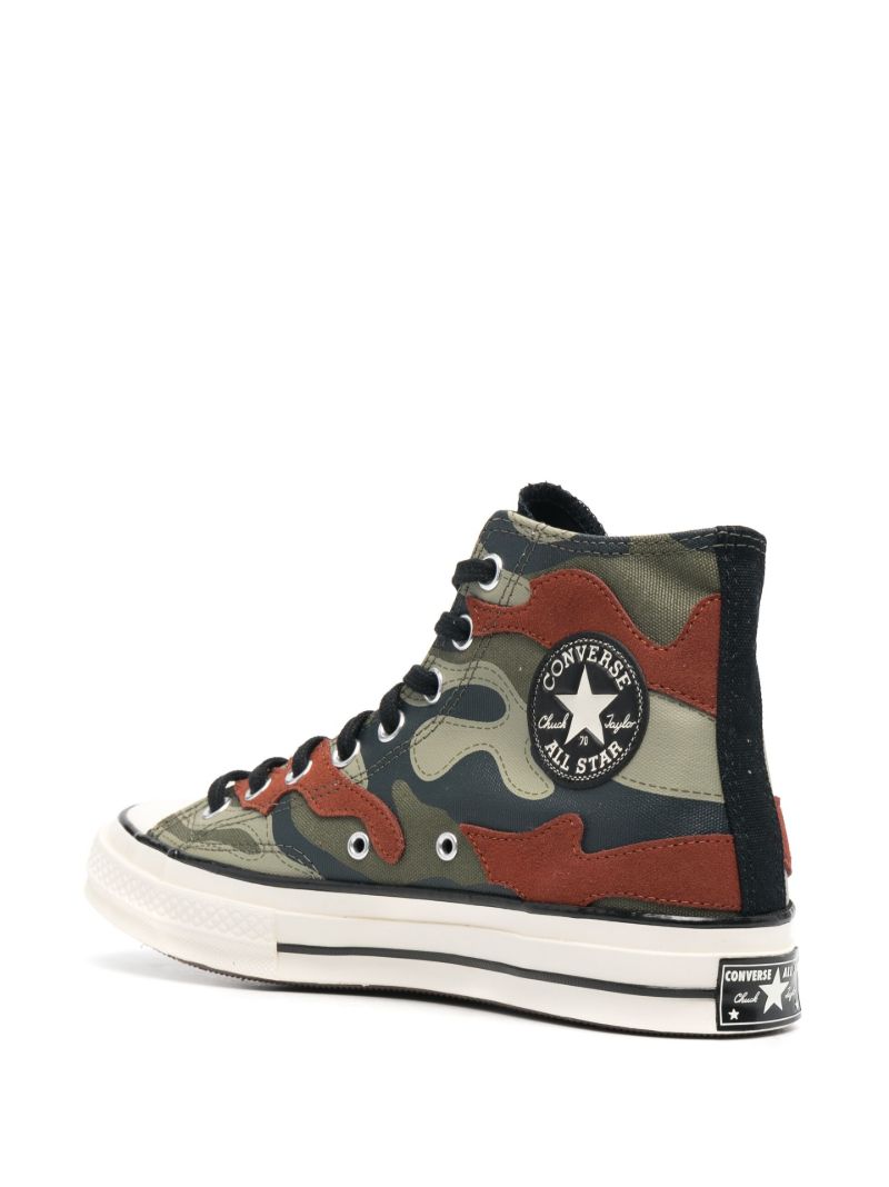 Green Chuck 70 Camouflage Print High Top Sneakers