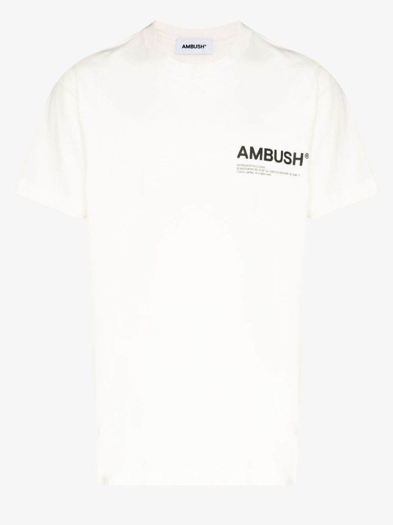 Ambush Jrsy Wrkshp Ss Tshrt Whte