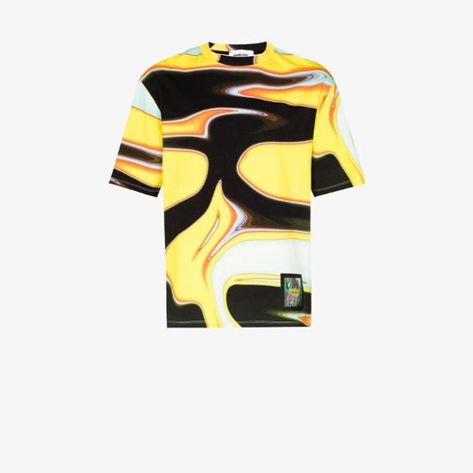 Abstract Print Cotton T-shirt