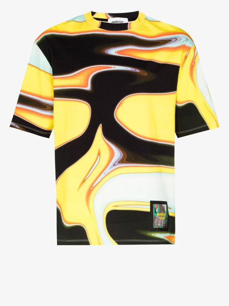 Abstract Print Cotton T-shirt