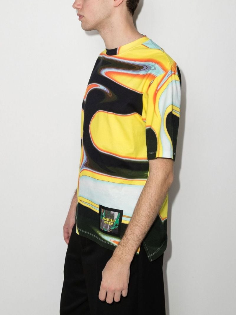 Abstract Print Cotton T-shirt