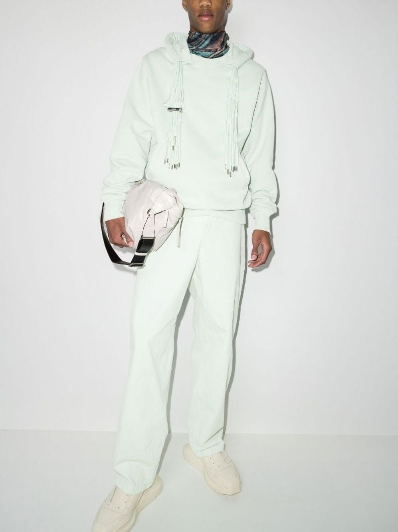 Logo Embroidered Cotton Hoodie