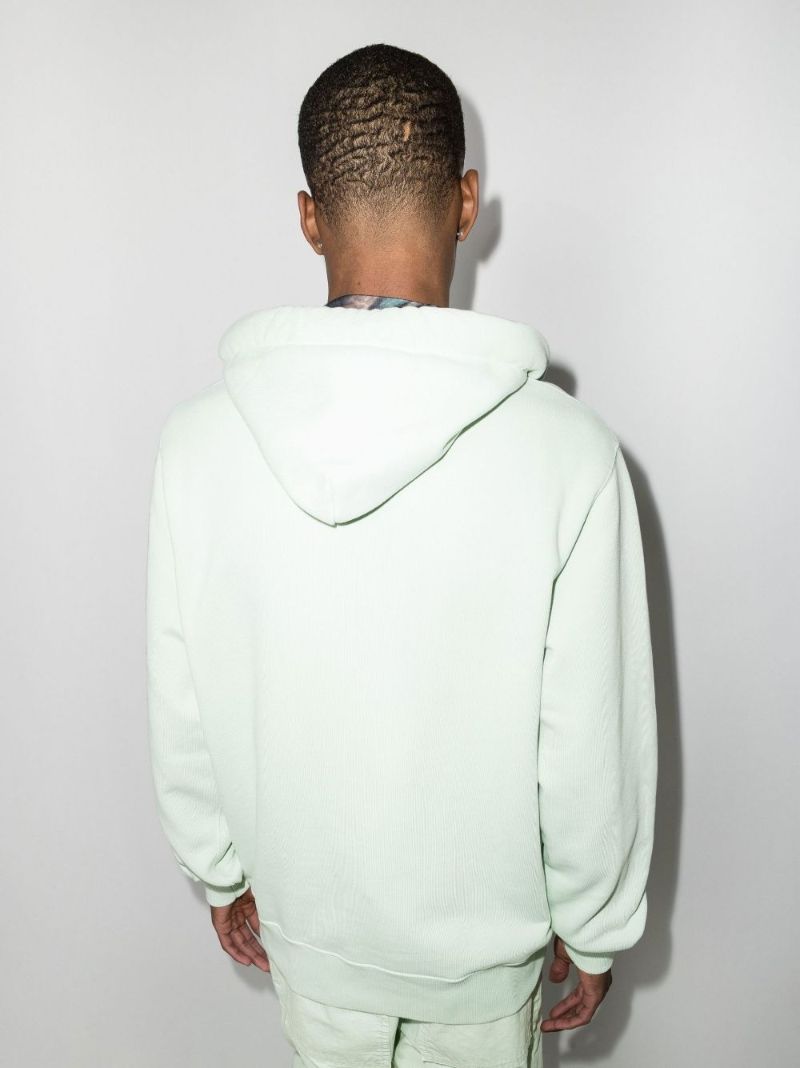 Logo Embroidered Cotton Hoodie