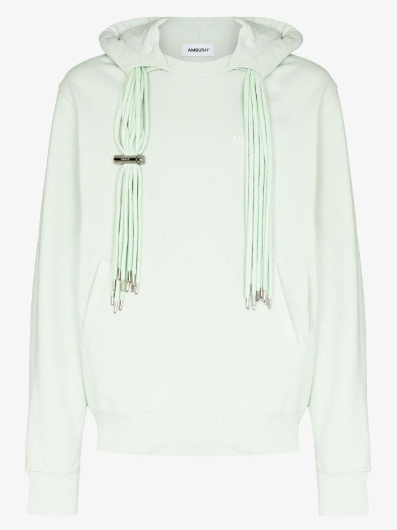Logo Embroidered Cotton Hoodie