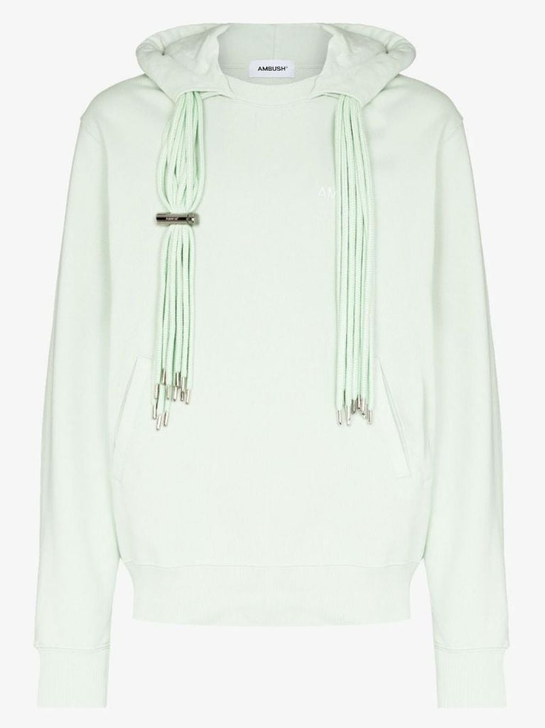 Logo Embroidered Cotton Hoodie