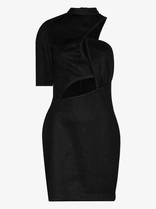 Malisa Asymmetric Mini Dress
