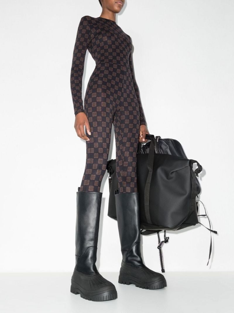 Monogram Print Catsuit