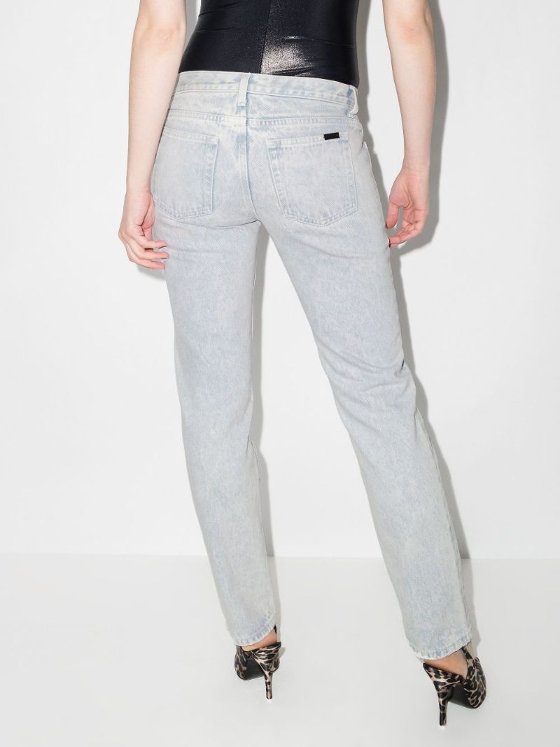 Light Wash Straight Jeans