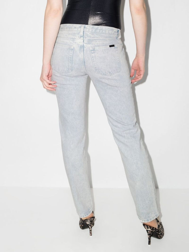 Light Wash Straight Jeans