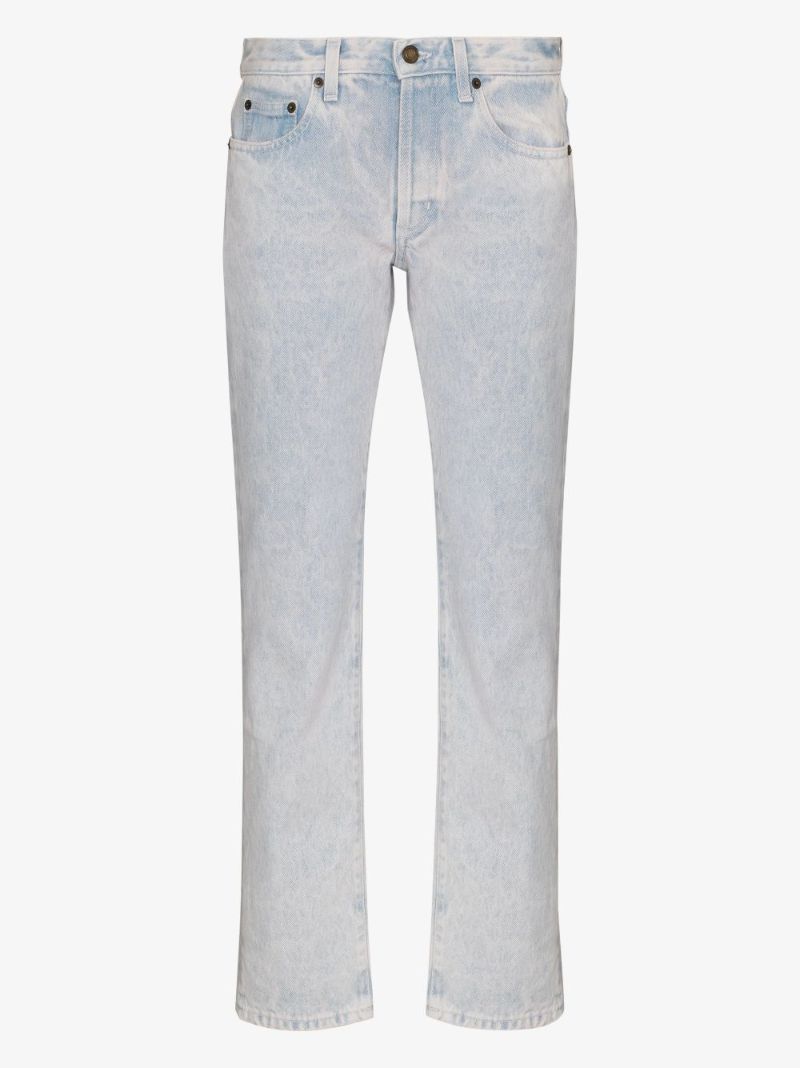 Light Wash Straight Jeans