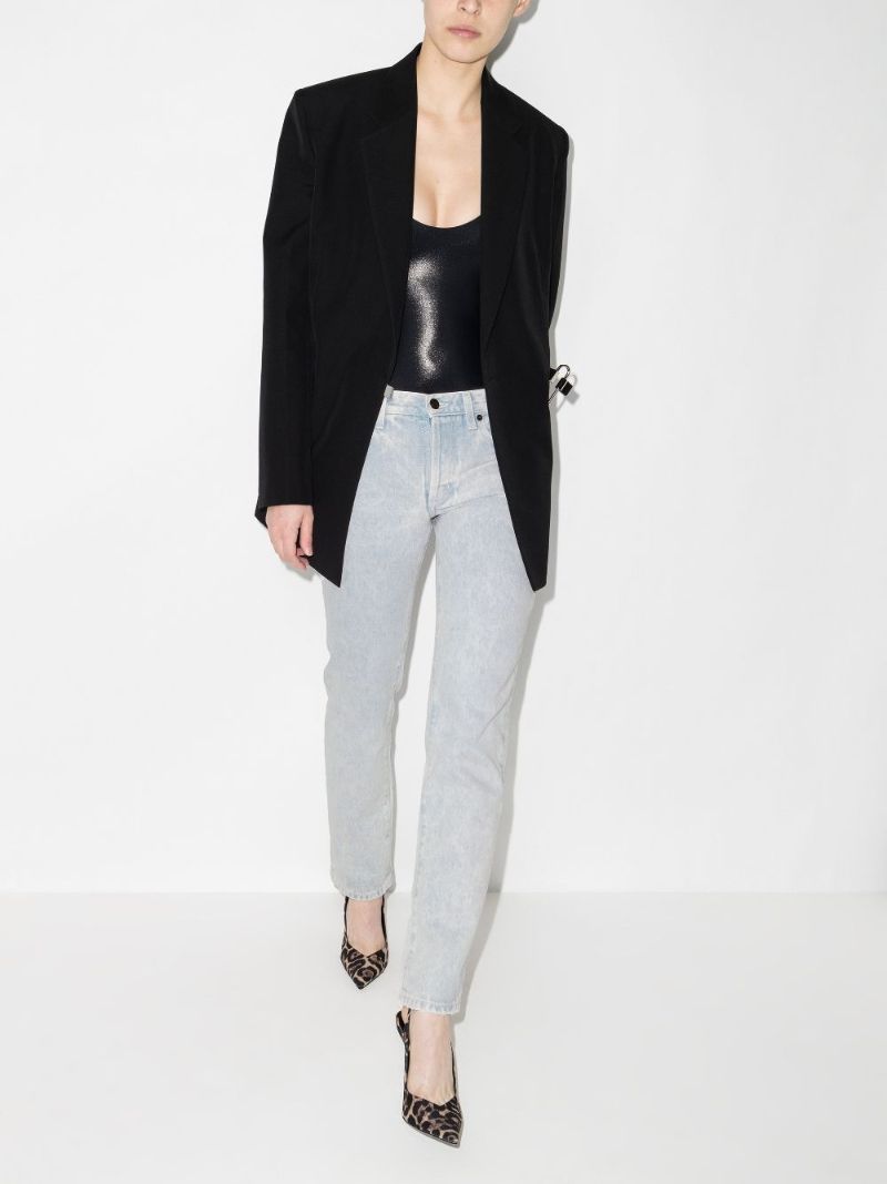 Light Wash Straight Jeans