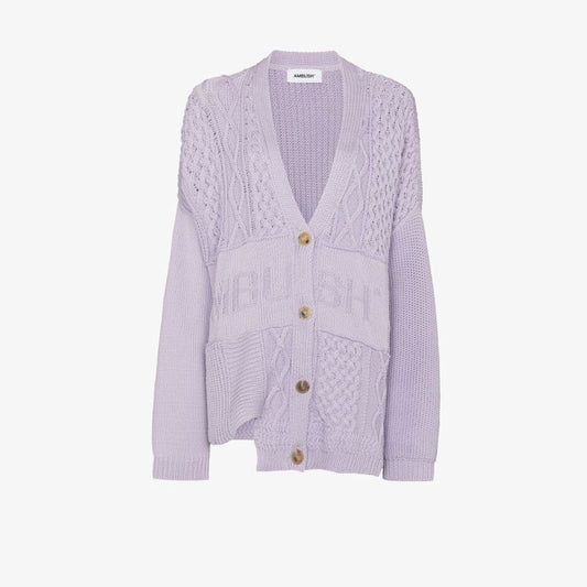 Patchwork Knit Cardigan
