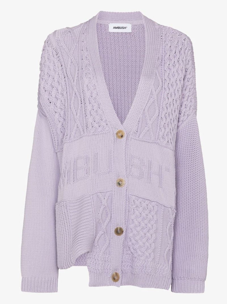 Patchwork Knit Cardigan