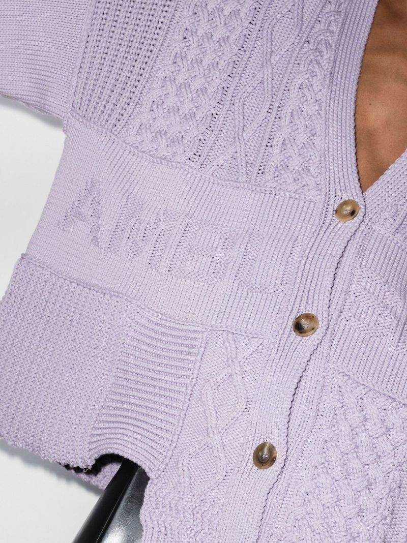 Patchwork Knit Cardigan