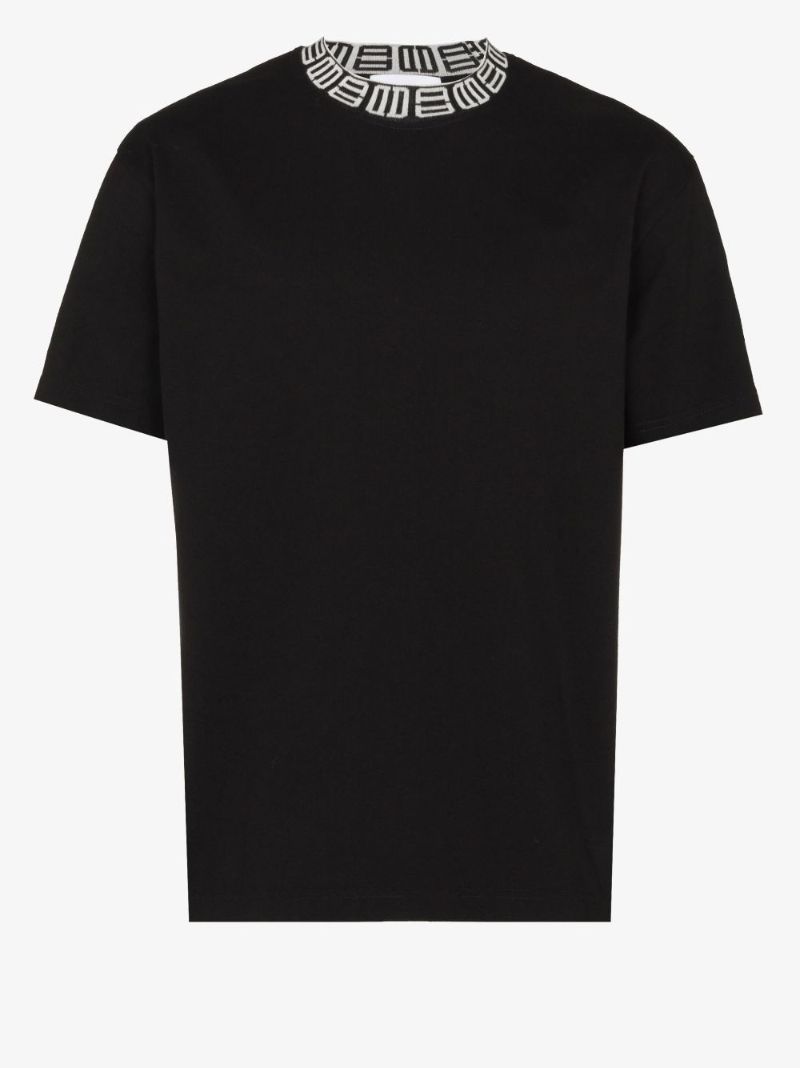 Monogram Collar Cotton T-shirt