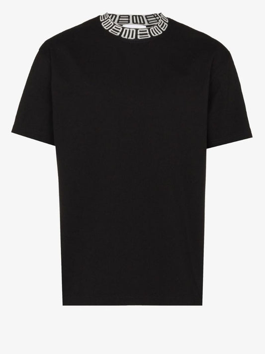 Monogram Collar Cotton T-shirt
