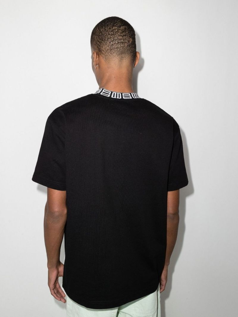 Monogram Collar Cotton T-shirt