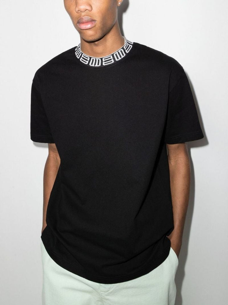 Monogram Collar Cotton T-shirt