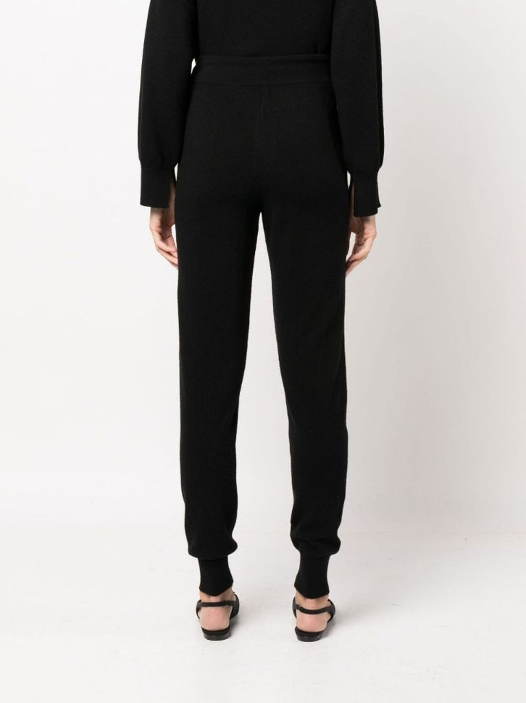 Black Maddelena Cashmere Track Pants