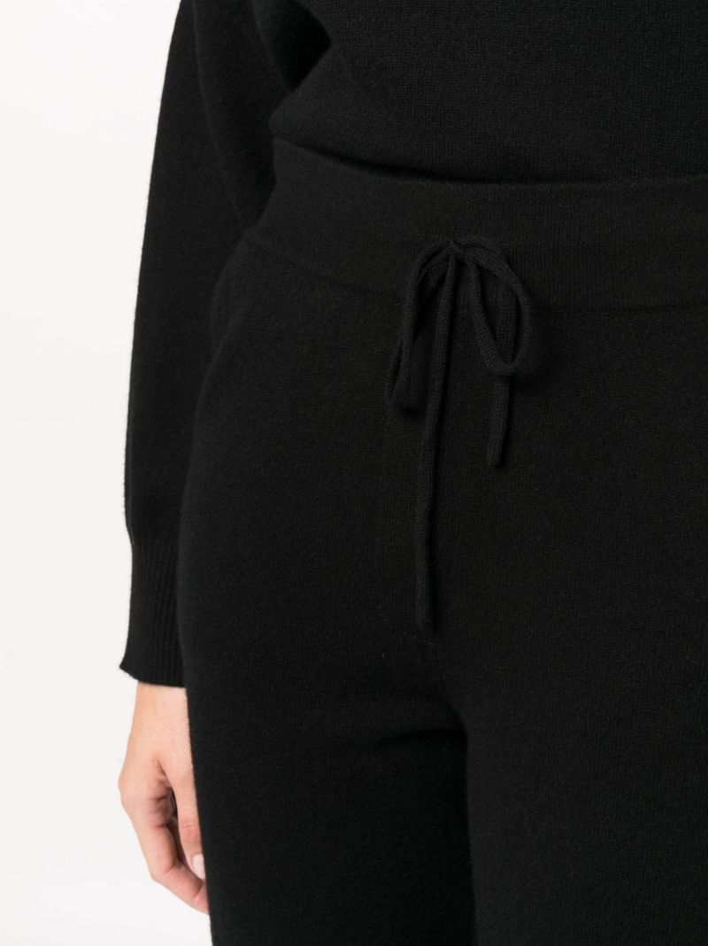 Black Maddelena Cashmere Track Pants