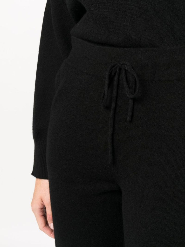 Black Maddelena Cashmere Track Pants