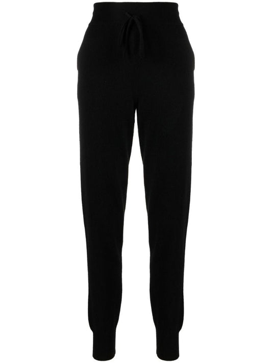 Black Maddelena Cashmere Track Pants