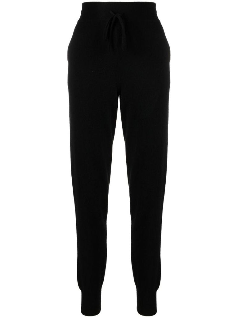 Black Maddelena Cashmere Track Pants