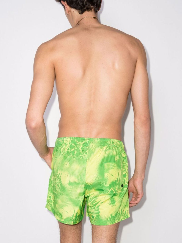 Kaleidoscope Wings Printed Swim Shorts